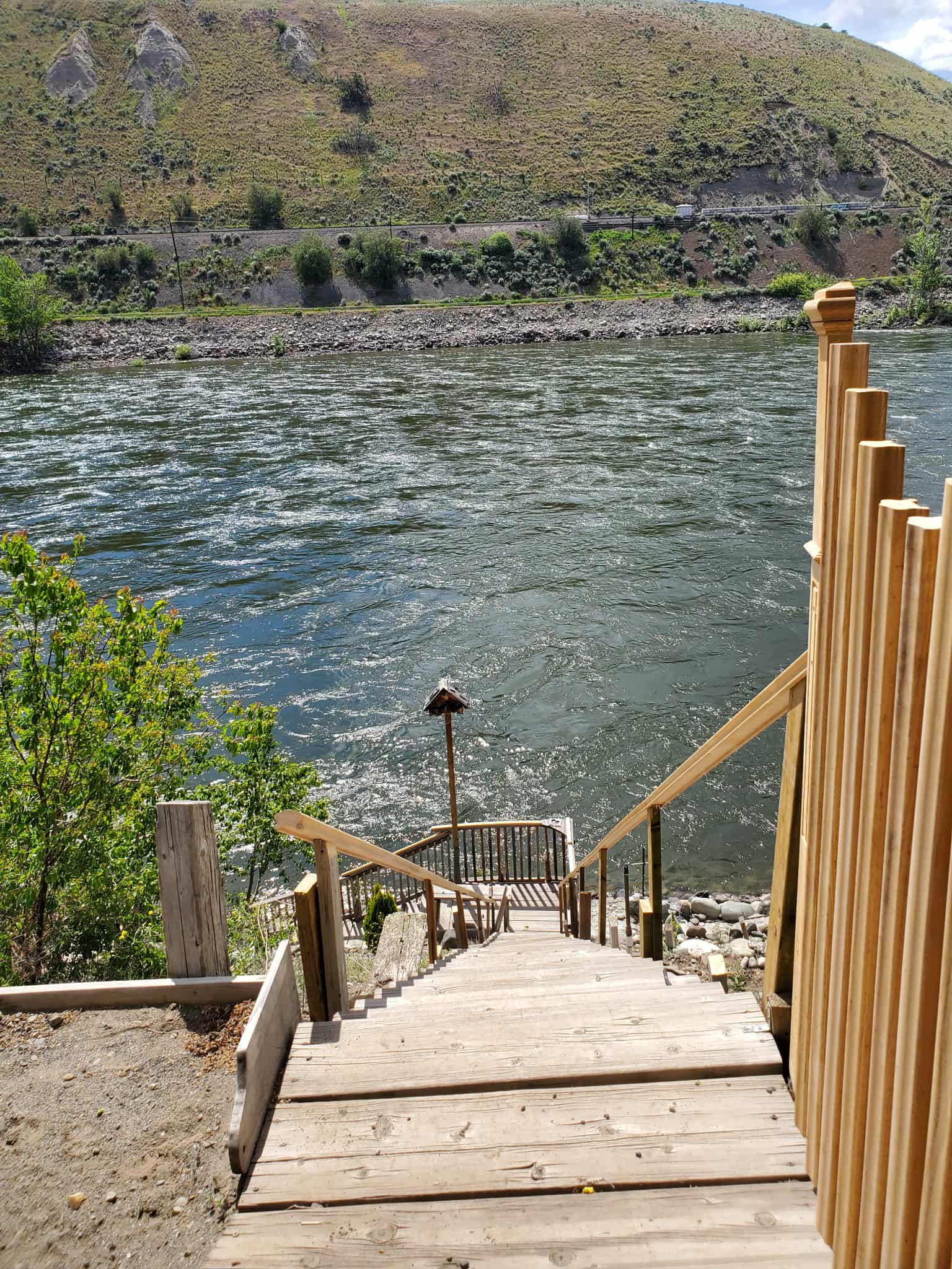 stairs to river